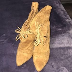 LolaShoetique brown suede booties